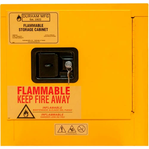 Discount ๐ Durham Mfg. Durham Flammable Cabinet 2 Gallon Manual Close Door - 17-3/8"W x 18-1/8"D x 17-1/4"H ๐ฅ - Image 3