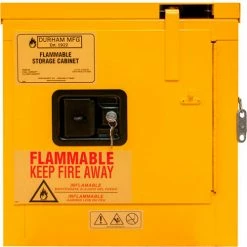 Best Pirce ✨ Durham Mfg. Durham Flammable Cabinet 2 Gallon Self Close Door - 17-3/8"W x 18-1/8"D x 18-3/8"H 🧨
