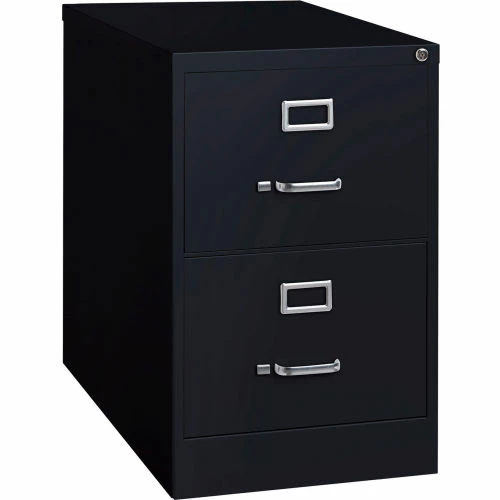 Best reviews of ๐ Hirsh Industries® 26-1/2" Deep Vertical File Cabinet 2-Drawer Legal Size - Black โ - Image 2