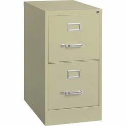 New ✨ Hirsh Industries® 22" Deep Vertical File Cabinet 2-Drawer Letter Size Putty 🛒
