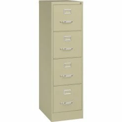 Wholesale ⭐ Hirsh Industries® 22" Deep Vertical File Cabinet 4-Drawer Letter Size Putty ⭐