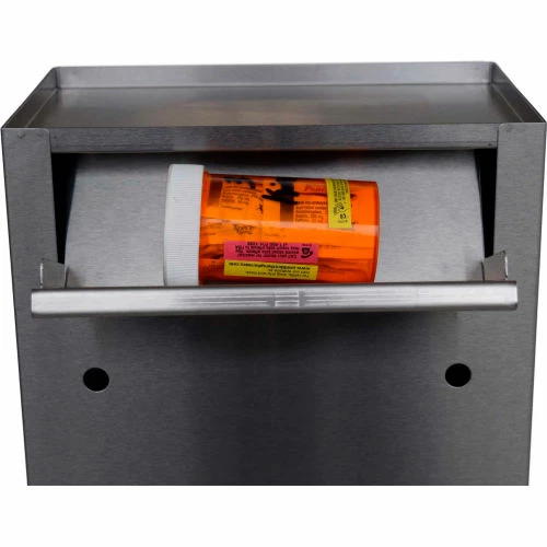 Outlet 🎉 Omnimed® 181750 Stainless Steel Medication Dropbox Cabinet, 10"W x 6"D x 16"H 🔔 - Image 2