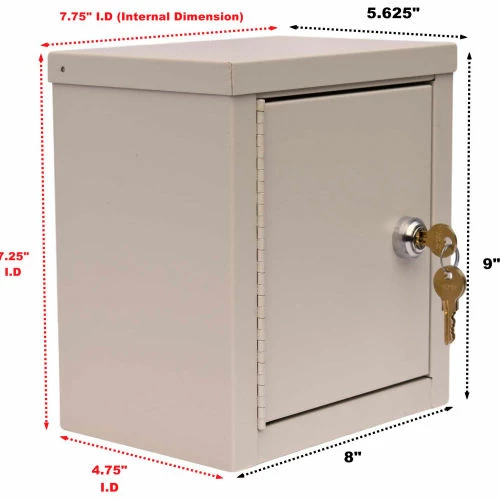 Cheapest ๐ Omnimed® Mini Double Door Economy Narcotic Cabinet, 8"W x 5-5/8"D x 9"H, Beige โ๏ธ - Image 6