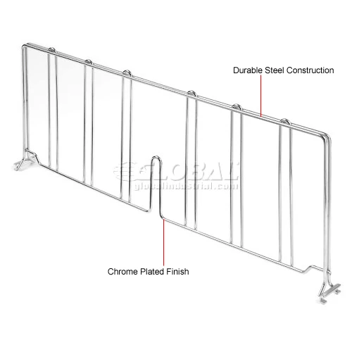 Wholesale ๐ฅฐ Nexel® Chrome Divider, 18"D x 8"H ๐ - Image 3