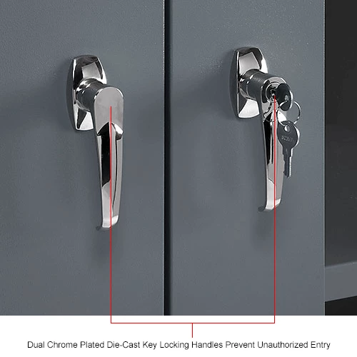 Budget ๐ Global Industrial™ Clear View Storage Cabinet Easy Assembly 36x18x78 - Gray โค๏ธ - Image 18