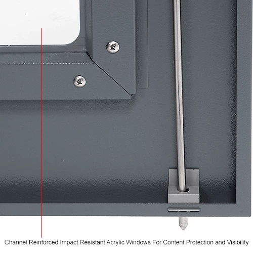 Budget ๐ Global Industrial™ Clear View Storage Cabinet Easy Assembly 36x18x78 - Gray โค๏ธ - Image 21