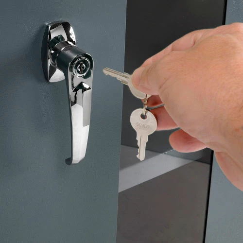 Budget ๐ Global Industrial™ Clear View Storage Cabinet Easy Assembly 36x18x78 - Gray โค๏ธ - Image 8