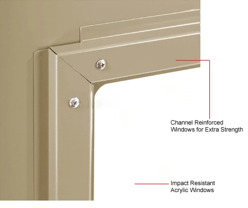 Cheap ๐ Global Industrial™ Clear View Storage Cabinet Assembled 36x18x78 - Tan ๐ - Image 15