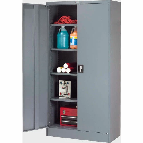 Wholesale ๐ Global Industrial Steel Storage Cabinet, Recessed Handle, 36"Wx18"Dx72"H, Gray, Unassembled ๐