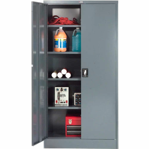 Wholesale ๐ Global Industrial Steel Storage Cabinet, Recessed Handle, 36"Wx18"Dx72"H, Gray, Unassembled ๐ - Image 3