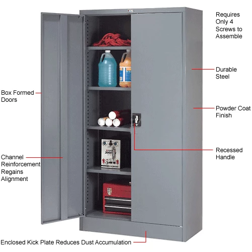 Wholesale ๐ Global Industrial Steel Storage Cabinet, Recessed Handle, 36"Wx18"Dx72"H, Gray, Unassembled ๐ - Image 26