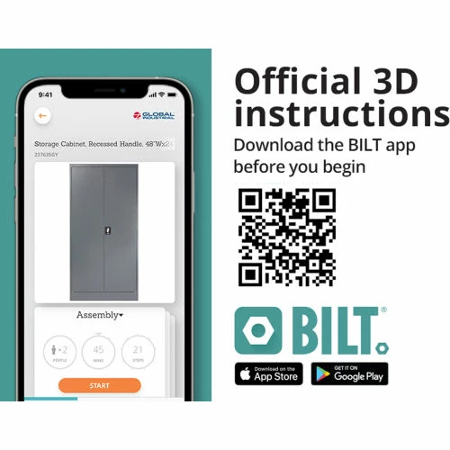 Wholesale ๐ Global Industrial Steel Storage Cabinet, Recessed Handle, 36"Wx18"Dx72"H, Gray, Unassembled ๐ - Image 5