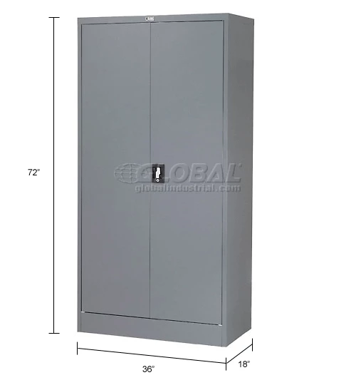 Wholesale ๐ Global Industrial Steel Storage Cabinet, Recessed Handle, 36"Wx18"Dx72"H, Gray, Unassembled ๐ - Image 35