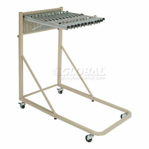 Coupon ๐ฏ Interion By Global Industrial Interion® Blue Print Pivot Mobile Rack with 12 Pivot Hangers & 12 36" Hanging Clamps ๐ - Image 6