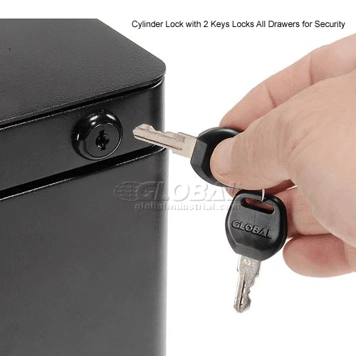 Coupon ๐ฅ Interion By Global Industrial Interion® 2 Drawer Pedestal File/File - Black โญ - Image 17