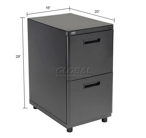 Coupon ๐ฅ Interion By Global Industrial Interion® 2 Drawer Pedestal File/File - Black โญ - Image 19