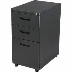 Best deal โ Interion By Global Industrial Interion® 3 Drawer Pedestal Box File Cabinet, 16"W x 20"D x 29"H, Black ๐