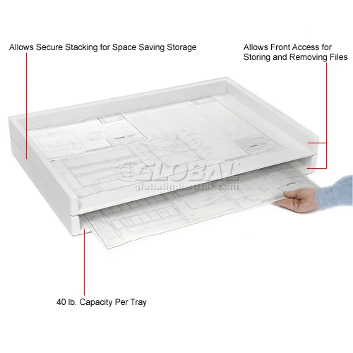 Best reviews of 🤩 Safco Giant Stack Tray 45-1/4"W X 34"D X 3"H (Qty. 2) ✨ - Image 14