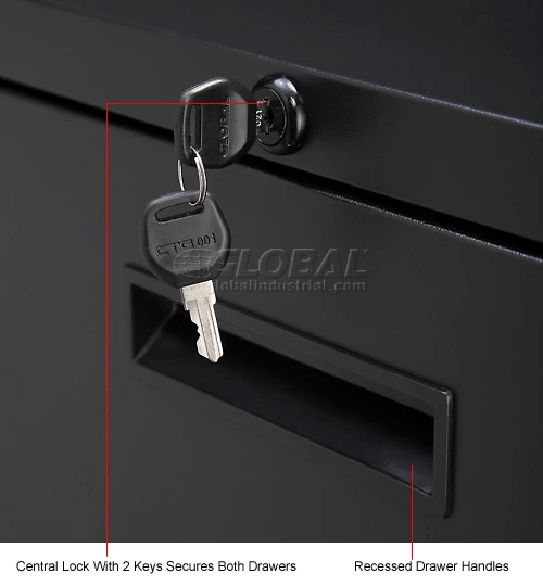 Hot Sale ๐ Interion By Global Industrial Interion® 30" Lateral File Cabinet 2 Drawer Black โ๏ธ - Image 18