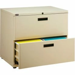 New ✨ Interion By Global Industrial Interion® 30" Lateral File Cabinet 2 Drawer Putty 🛒