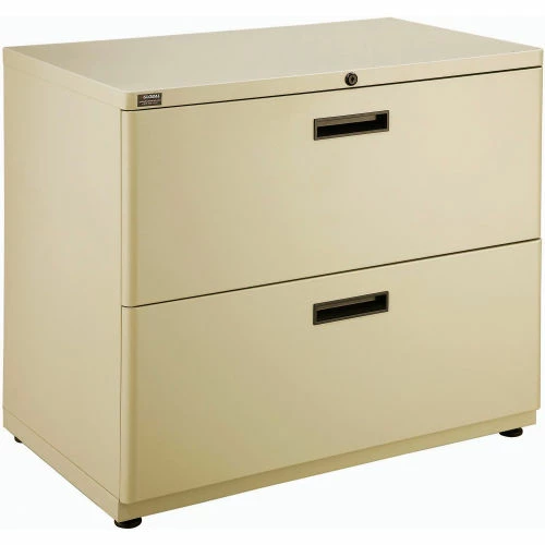 New ✨ Interion By Global Industrial Interion® 30" Lateral File Cabinet 2 Drawer Putty 🛒 - Image 2