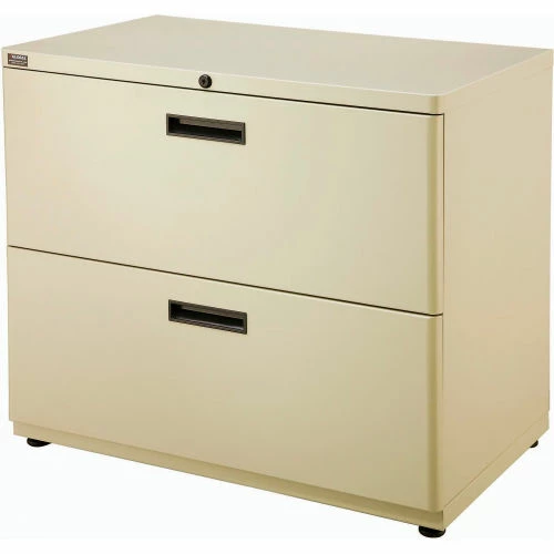 New ✨ Interion By Global Industrial Interion® 30" Lateral File Cabinet 2 Drawer Putty 🛒 - Image 5