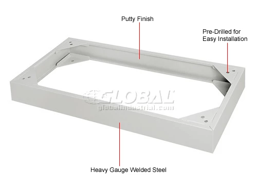 Best Pirce ๐ Interion By Global Industrial Interion® Base For Media Cabinet Putty ๐ - Image 7
