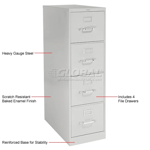 Top 10 โจ HON® 25"D 4 Drawer Vertical File - Letter - Gray w/ Lock ๐ - Image 16