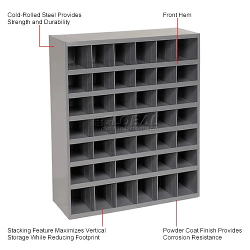 Deals โ๏ธ Durham Mfg. Durham Steel Storage Parts Bin Cabinet 360-95 Open Front - 42 Compartments ๐ฏ - Image 9
