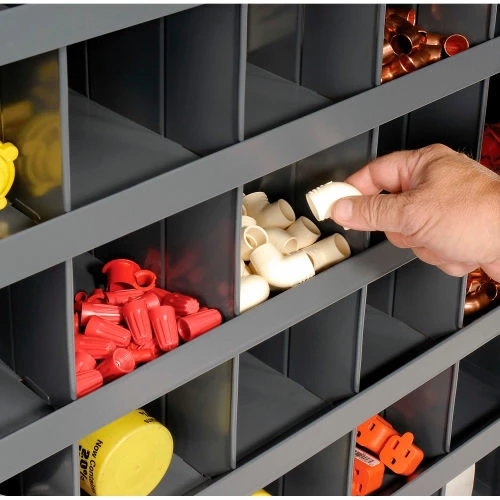 Buy โ Durham Mfg. Durham Steel Storage Parts Bin Cabinet 361-95 Open Front - 56 Compartments ๐ฅ - Image 4