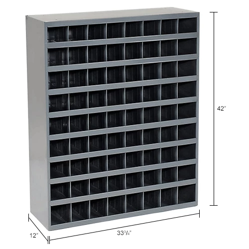 Budget ๐ Durham Mfg. Durham Steel Storage Parts Bin Cabinet 363-95 Open Front - 72 Compartments โจ - Image 12