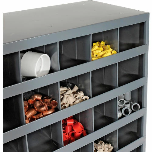 Budget ๐ Durham Mfg. Durham Steel Storage Parts Bin Cabinet 363-95 Open Front - 72 Compartments โจ - Image 3