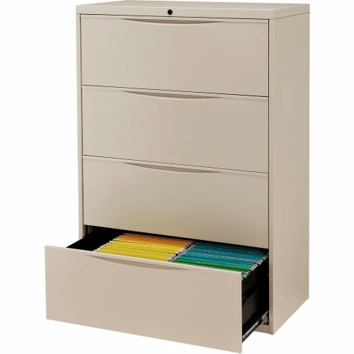 Cheapest ๐ Interion By Global Industrial Interion® 36" Premium Lateral File Cabinet 4 Drawer Putty ๐ฏ - Image 2