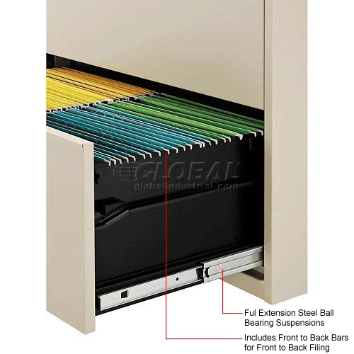 Cheapest ๐ Interion By Global Industrial Interion® 36" Premium Lateral File Cabinet 4 Drawer Putty ๐ฏ - Image 16
