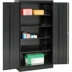 Brand new 👍 Tennsco Standard Storage Cabinet, Turn Handle, 36"Wx18"Dx72"H, Black, Unassembled 🛒