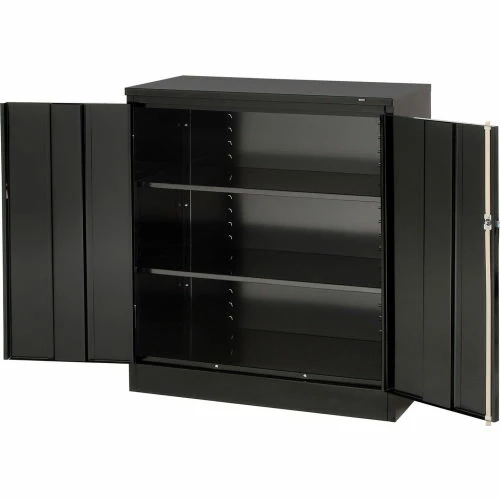 Outlet โ๏ธ Tennsco Counter High Metal Storage Cabinet 1442-BLK - 36x18x42 Black ๐คฉ - Image 5