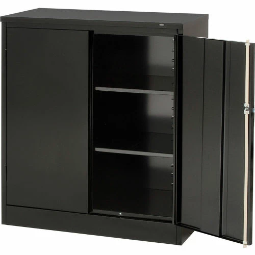 Outlet โ๏ธ Tennsco Counter High Metal Storage Cabinet 1442-BLK - 36x18x42 Black ๐คฉ - Image 6
