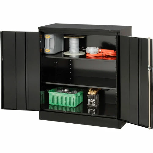 Outlet โ๏ธ Tennsco Counter High Metal Storage Cabinet 1442-BLK - 36x18x42 Black ๐คฉ - Image 7