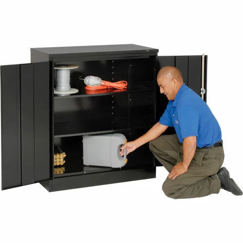 Outlet โ๏ธ Tennsco Counter High Metal Storage Cabinet 1442-BLK - 36x18x42 Black ๐คฉ - Image 12