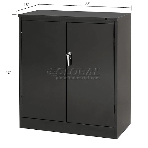 Outlet โ๏ธ Tennsco Counter High Metal Storage Cabinet 1442-BLK - 36x18x42 Black ๐คฉ - Image 27