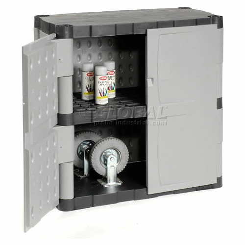 Promo ๐ Rubbermaid 7085 Plastic Storage Cabinet Base Double Door 36"W x 18"D x 37"H ๐คฉ - Image 2