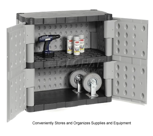 Promo ๐ Rubbermaid 7085 Plastic Storage Cabinet Base Double Door 36"W x 18"D x 37"H ๐คฉ - Image 20