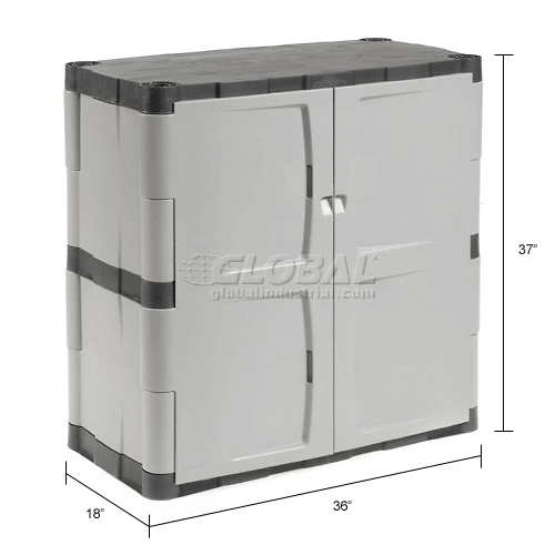 Promo ๐ Rubbermaid 7085 Plastic Storage Cabinet Base Double Door 36"W x 18"D x 37"H ๐คฉ - Image 23