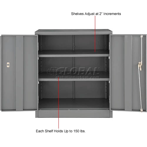 Coupon ๐ฅฐ Global Industrial™ Counter Height Cabinet Assembled 36x18x42 Gray ๐ - Image 16