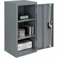 Budget ๐ Global Industrial™ Wall Storage Cabinet Assembled 13-3/4"W x 12-3/4"D x 30"H Gray ๐