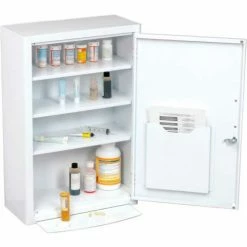 Best deal ๐ฏ Global Industrial Medicine Cabinet with Pull-Out Shelf, 18"W x 8"D x 27"H, White โค๏ธ