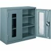 Brand new 👏 Global Industrial™ Clear View Wall Storage Cabinet Assembled 30"W x 12"D x 30"H Gray 💯