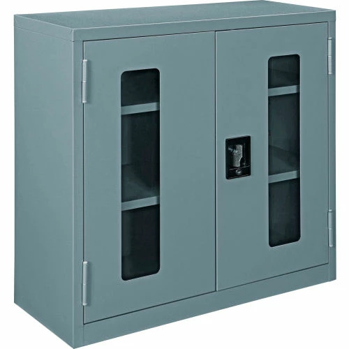 Brand new ๐ Global Industrial™ Clear View Wall Storage Cabinet Assembled 30"W x 12"D x 30"H Gray ๐ฏ - Image 2