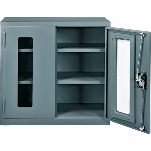 Brand new ๐ Global Industrial™ Clear View Wall Storage Cabinet Assembled 30"W x 12"D x 30"H Gray ๐ฏ - Image 5