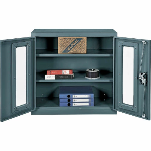 Brand new ๐ Global Industrial™ Clear View Wall Storage Cabinet Assembled 30"W x 12"D x 30"H Gray ๐ฏ - Image 7